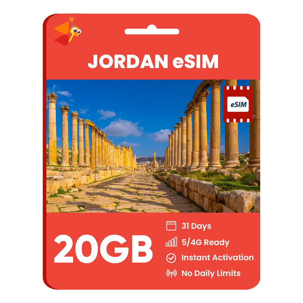 [eSIM] Jordan Data eSIM (20GB - 31 Days)