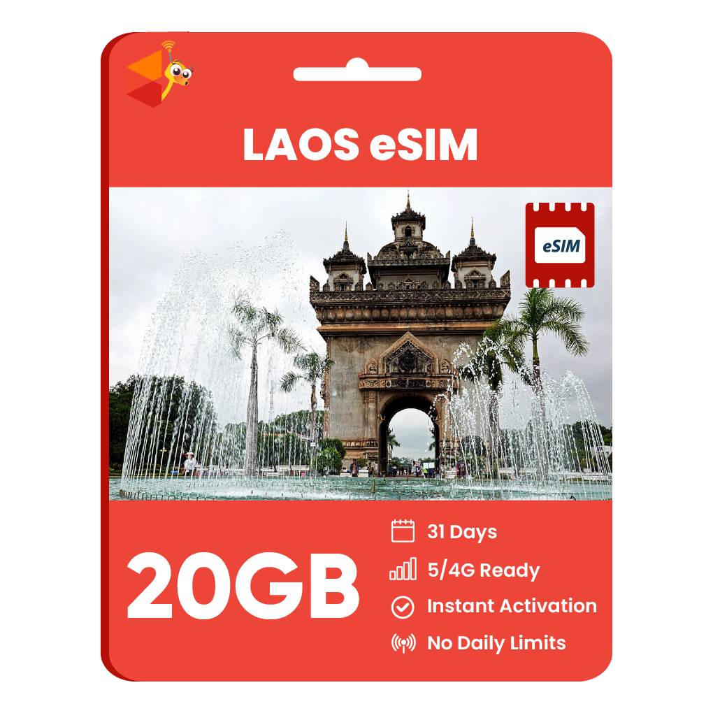 [eSIM] Laos Data eSIM (20GB - 31 Days)