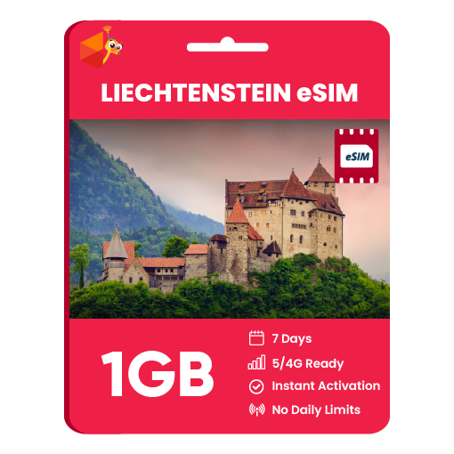 Liechtenstein eSIM: 1GB - 7 Days