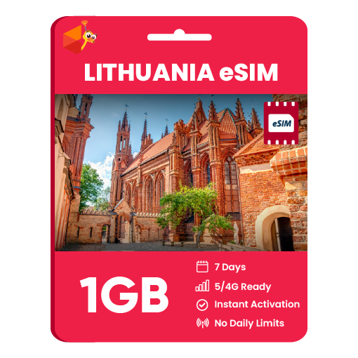 Lithuania eSIM: 1GB - 7 Days