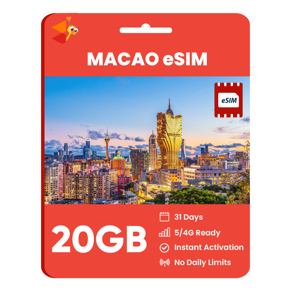 [eSIM] Macao Data eSIM (20GB - 31 Days)