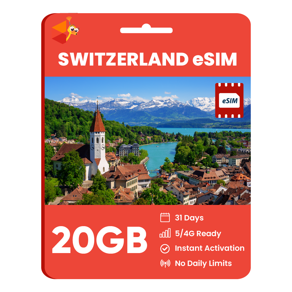 [eSIM] Switzerland Data eSIM (20GB - 31 Days)